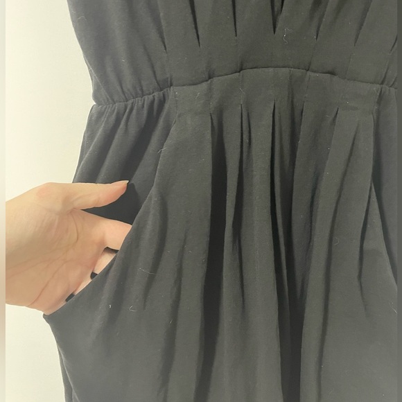 THEORY -black cotton dress - Picture 3 of 5